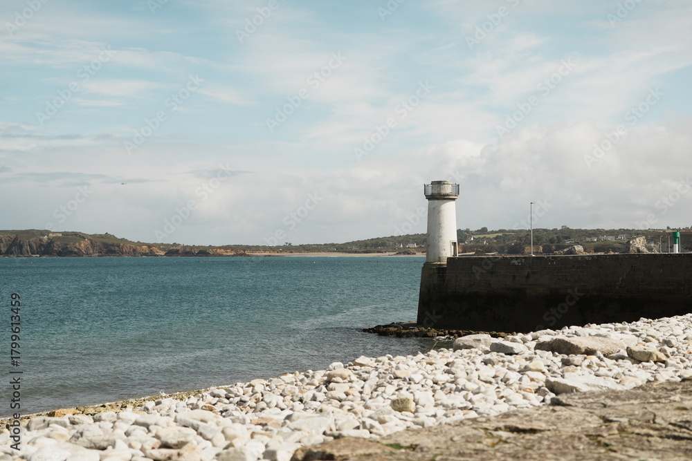 Obraz premium Entrée du port à Camaret-sur-mer dans le Finistère en Bretagne - France, Europe