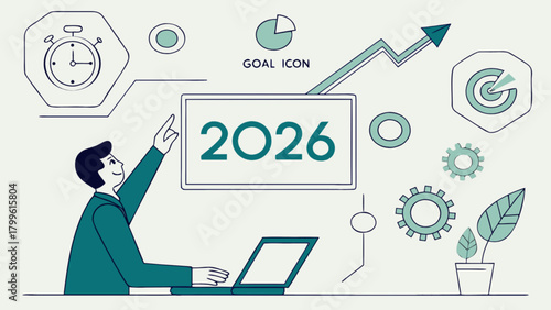 Business strategy planning for year of two thousand twenty six with goals and growth projection plan