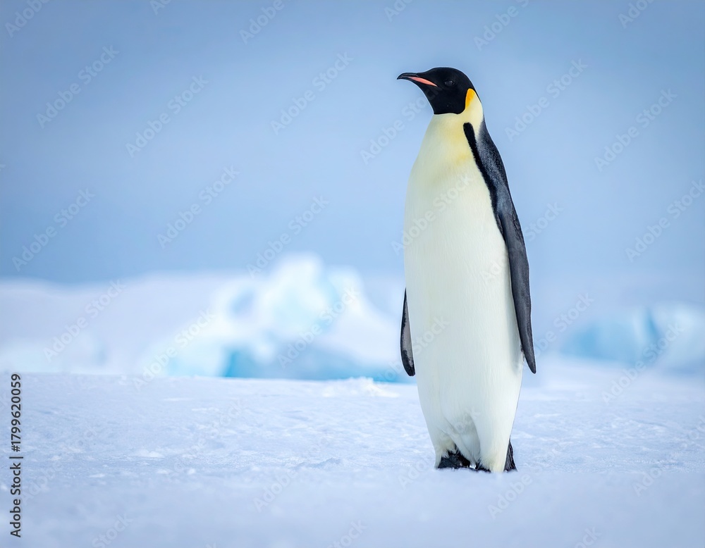 Fototapeta premium Emperor Penguin on Antarctic Ice