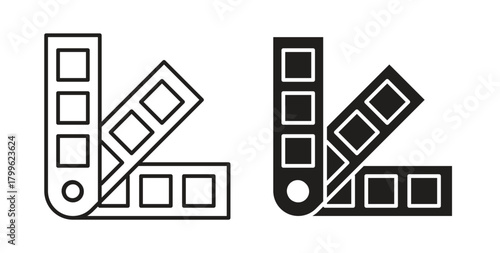 Pantone icon Isolated flat vector in outline collection on white background