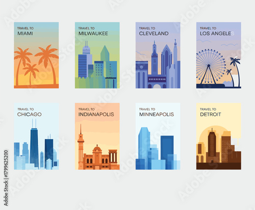 Architectural global cityscape collection