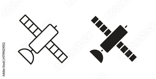 Satellite icon Isolated flat vector in outline collection on white background