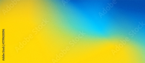 gradient blue and yellow colorful with grainy texture concept