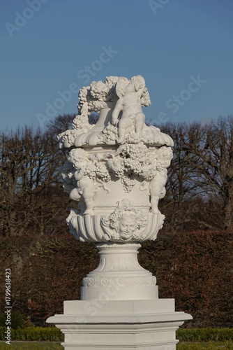 greek stone statue in park