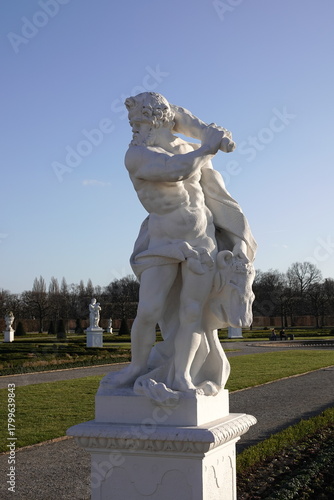 greek stone statue in park