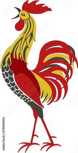 rooster in the garden