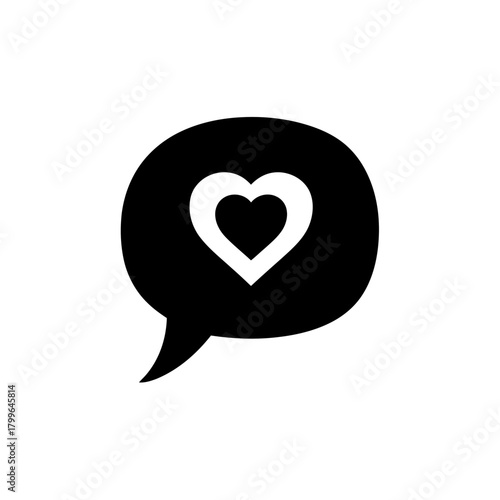 Love Chat Bubble Icon