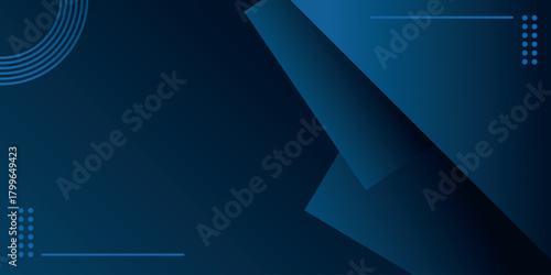 Abstract background with overlapping dark blue gradient geometric shapes. Minimalist and futuristic background concept for presentation, template, poster, and certificate. Vector illustration eps 2