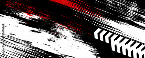 Exclusive red and black color combination sport racing car livery design, for universal medium eps10 vector ready to print.