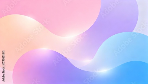 Soft Pastel Gradient Blobs with Smooth Organic Shapes and Modern Minimal Abstract Flow, Calm Aesthetic Design Perfect for Backgrounds, Branding and Creative Digital Content