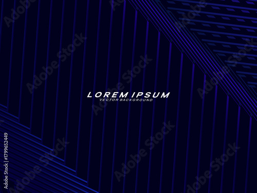 Premium background design with diagonal dark blue stripes pattern. Vector horizontal template for digital lux business banner, contemporary formal invitation, luxury voucher, prestigious gift certific