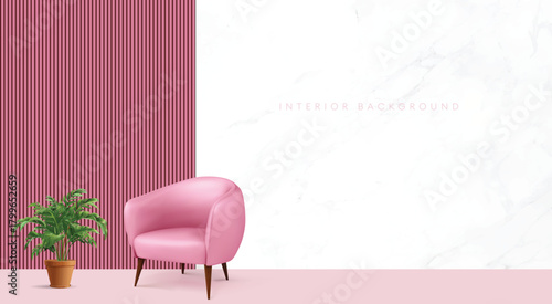 Contemporary Interior Background with Soft Colors