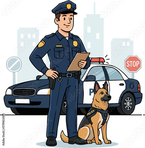 the police are on duty