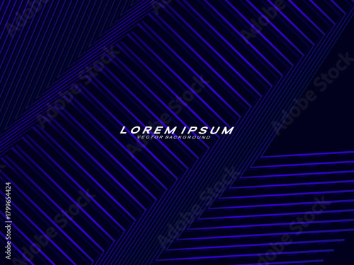 Premium background design with diagonal dark blue stripes pattern. Vector horizontal template for digital lux business banner, contemporary formal invitation, luxury voucher, prestigious gift certific