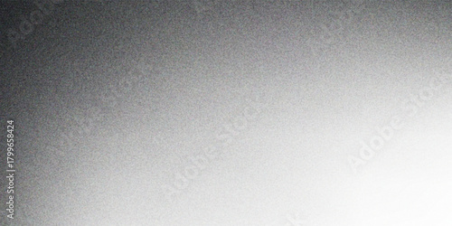 Grey gradient grain texture background gray black white monochrome smooth grainy backdrop design copy space