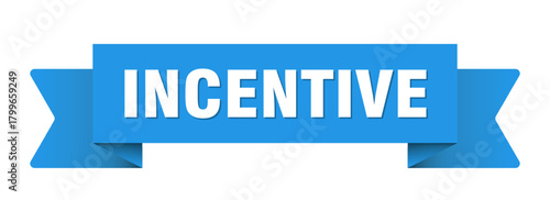 incentive ribbon isolated on transparent background. incentive ribbon