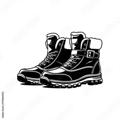 Outdoor adventure and hiking equipment icons for travel branding