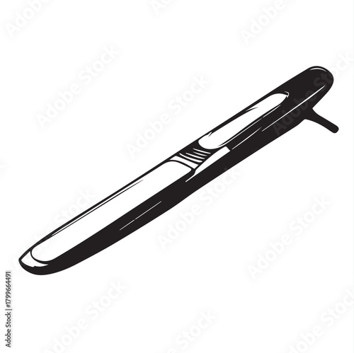hair straightener vector illustration
