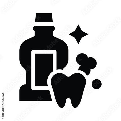  mouthwash glyph icon illustration vector graphic.eps