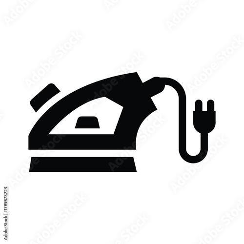  iron glyph icon illustration vector graphic.eps