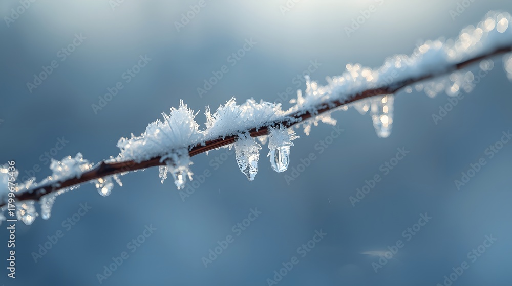 Obraz premium snow covered branches