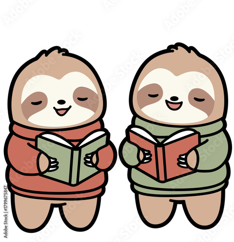 Sloth Carol Singers – Cute Christmas Animals