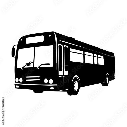 Red vintage London double decker bus vector illustration for travel transport