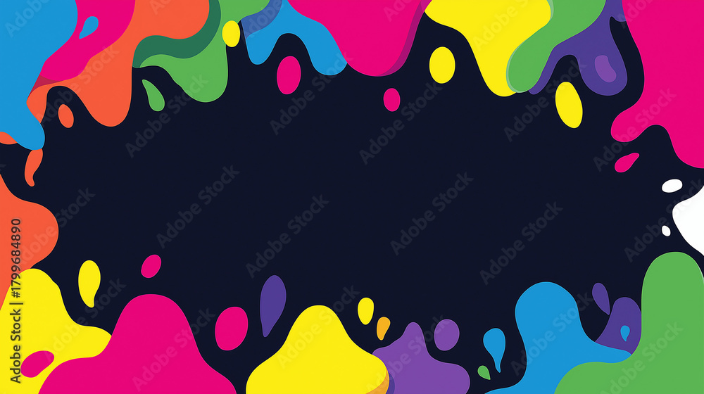 Obraz premium colorful blob gradient abstract