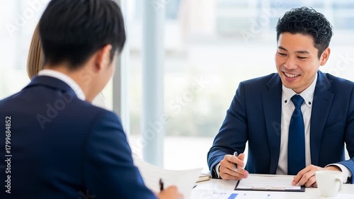 Wallpaper Mural 商談するビジネスパーソン Torontodigital.ca