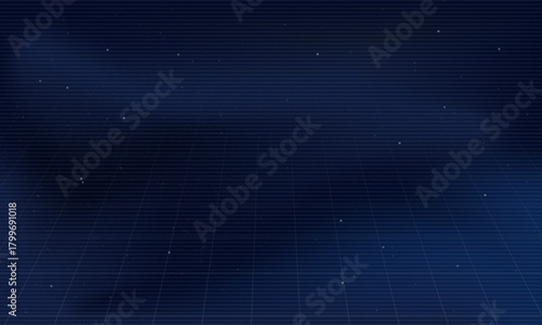 Space background template with grid lines. Vector illustration