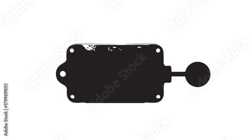 Explore this sleek, black sensor module for industrial automation and robotics projects, perfect for engineering design and technology innovation with precision control