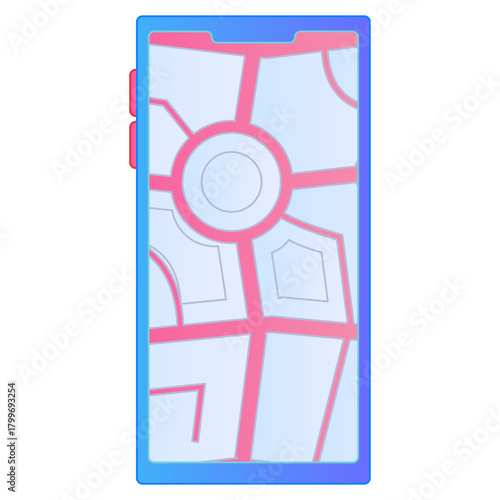 Urban Smart Commuting Transportation Network Gradient Flat Vector Illustration Eco-Friendly Shared Electric Vehicle Asset
