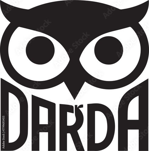 Darda Owl Logo (A direct and descriptive title)

Minimalist Darda Owl Emblem (Highlights the style)

Black and White Darda Branding (Focuses on the color scheme and application)

