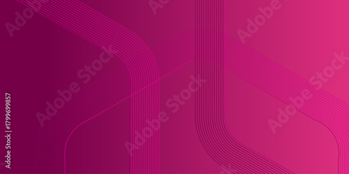 Modern hexagon lines on light mesh red an pink background. Simple and modern concept abstract background. Geometric stripe line art design for poster, brochure, cover, website, header, web banner .