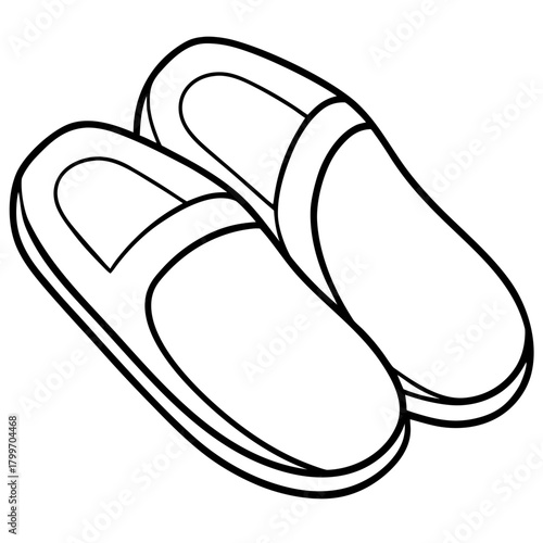 A pair of cozy slippers, ready for relaxation