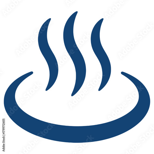 Male Hot Spring Onsen Symbol Icon commonly used to indicate a men’s hot spring or male bathing area in Japanese spa and bathhouse facilities