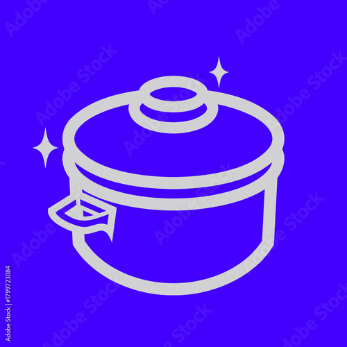 Simple icon vector design of cooking pots 1