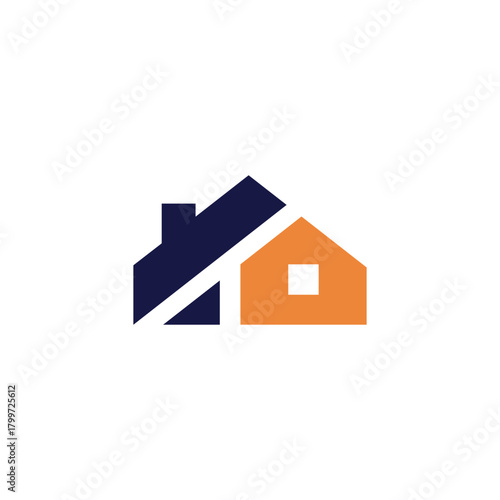 house logo simbol. home repair service, roofing service