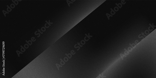Black white dark gray silver abstract pattern background. Geometric shape. Line triangle angle fold polygon diamond 3D. Gradient. Rough grain noise. Light shadow. Matte shimmer. Design. Minimum.