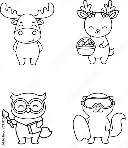 character cute animals
