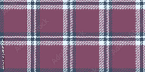Womens fashion texture textile pattern, bed fabric seamless background. Improvement vector check tartan plaid in pink and blue colors.