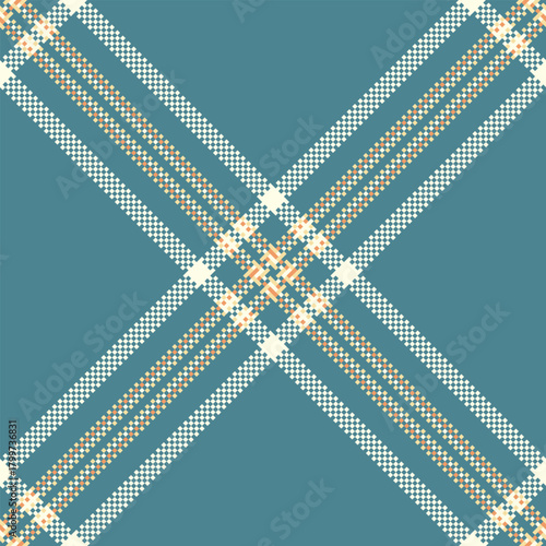 Detailed plaid pattern with intersecting lines in muted tones. A design element for textiles, backgrounds, and creative projects needing a touch of classic style.