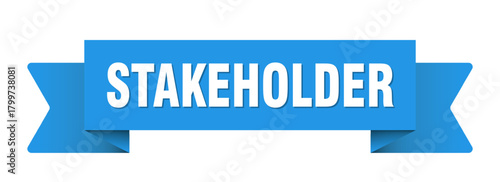 stakeholder ribbon isolated on transparent background. stakeholder ribbon