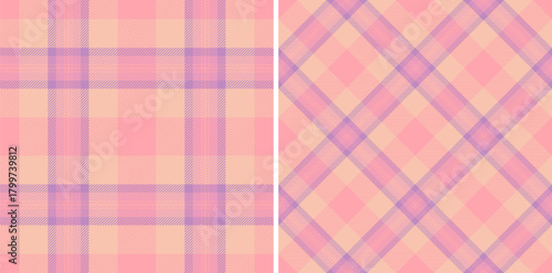 Fabric tartan background of textile check seamless with a texture vector pattern plaid. Set in popular colors for modern carpets stylish living rooms.
