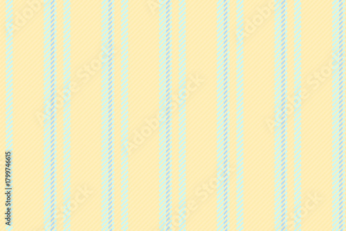 Sover stripe textile fabric, surface seamless vertical vector. Tecember lines texture background pattern in light and yellow colors.