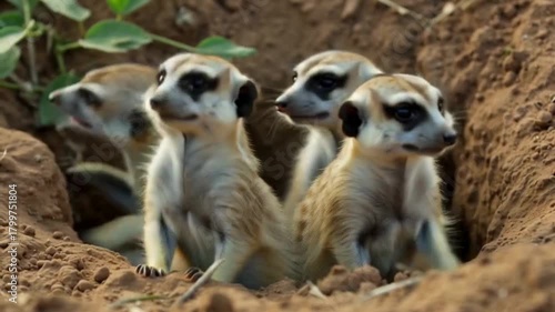 Wallpaper Mural I want a short video of meerkats popping in and out of their individual holes in their natural habitat. Torontodigital.ca