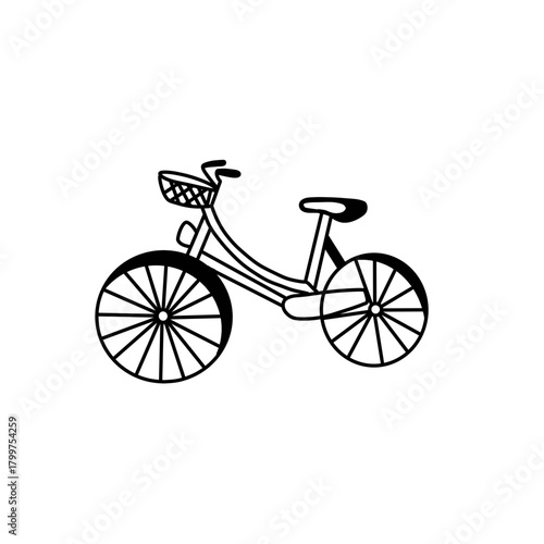 vintage bicycle vector illustration