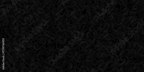 Untitled-Abstract Topographic maps Pattern gold contour line Banner in texture black Background