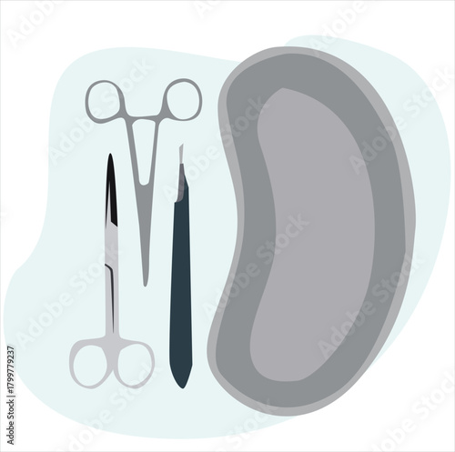 Surgical instruments. Operation medicine.surgical tool set