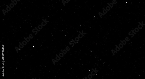 A dark background with many small white dots resembling stars